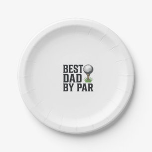 Bester Vater Par Golf Vatertag Vintage-Design_1 Pappteller