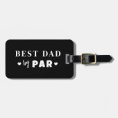 Bester Vater Par Golfbag Gepäckanhänger (Vorderseite horizontal)