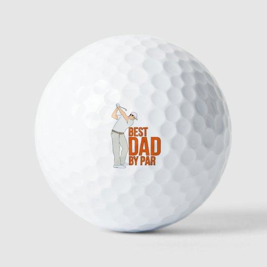 Bester Vater Par Golfball (Vorderseite)