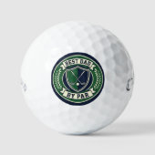 Bester Vater par Golfball Lustiges Golfgeschenk fü (Vorderseite)