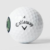 Bester Vater par Golfball Lustiges Golfgeschenk fü (Logo)