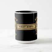 Bester Vater, Par Golfball personalisiert  Tasse (Zentrum)