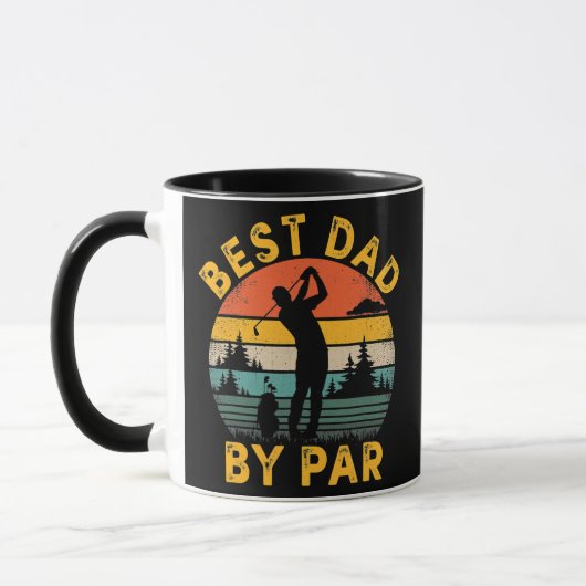 Bester Vater Par Golfing Vatertag Golf Lover  Tasse (Links)