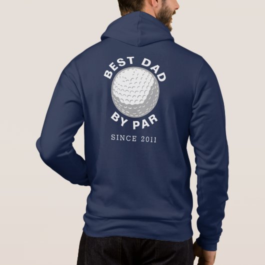 Bester Vater Par Golfo Papa Hoodie (Rückseite)