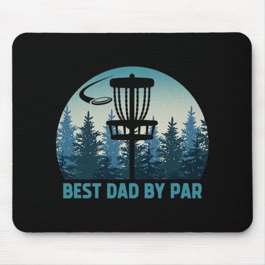 Bester Vater Par lustige Disc Golf Frisbee Golfer  Mousepad (Vorne)