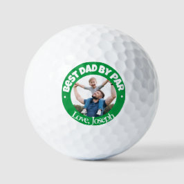 Bester Vater par personalisiert Green Golfbälle