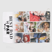 Bester Vater Par Personalisiertes Foto Golfhandtuch (Horizontal)