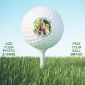 Bester Vater Par Personalisiertes Foto Golfplätze Golfball