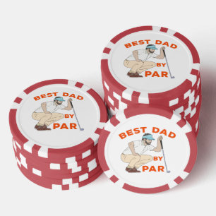 Bester Vater Par Pokerchips