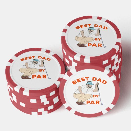 Bester Vater Par Pokerchips (Stapel)
