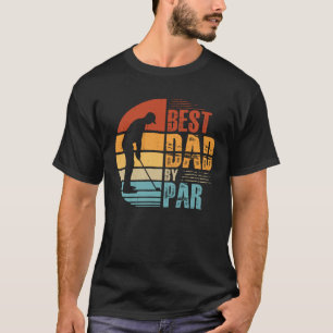 Bester Vater Par Vintag Golfer Golf Golfen Daddy T-Shirt
