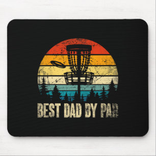 Bester Vater Par-Vintage-Disc-Golf Lustiger Vater  Mousepad