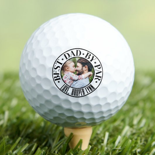 Bester Vater, Par-Vorlage Foto Golfball