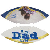 Bester Vater Pater Blue Custom Foto Football (Paneele)