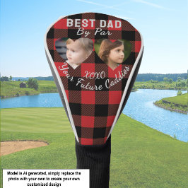 Bester Vater per Par 2 Kinder Fotocollage Golfer G Golf Headcover