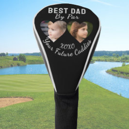 Bester Vater per Par 2 Kinder Fotocollage Golfer G Golf Headcover