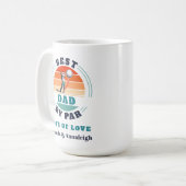 Bester Vater per Par-benutzerdefinierten Retro von Kaffeetasse (Vorderseite Links)