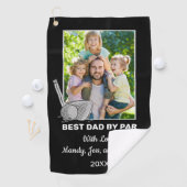 Bester Vater per Par Custom Foto Golf Handtuch (Insitu)