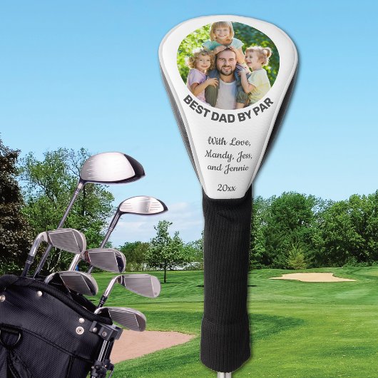 Bester Vater per Par Custom Foto Golf Head Cover Golf Headcover