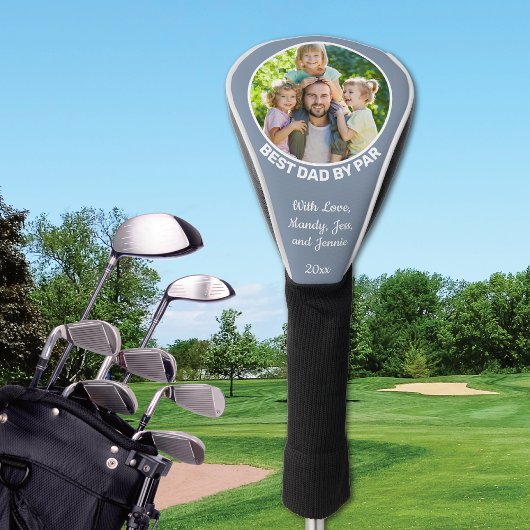 Bester Vater per Par Custom Foto Golf Head Cover Golf Headcover