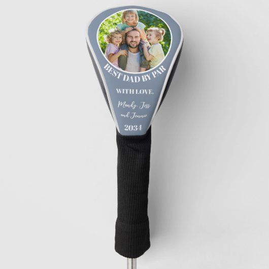 Bester Vater per Par Custom Foto Golf Head Cover Headcover (Vorderseite)
