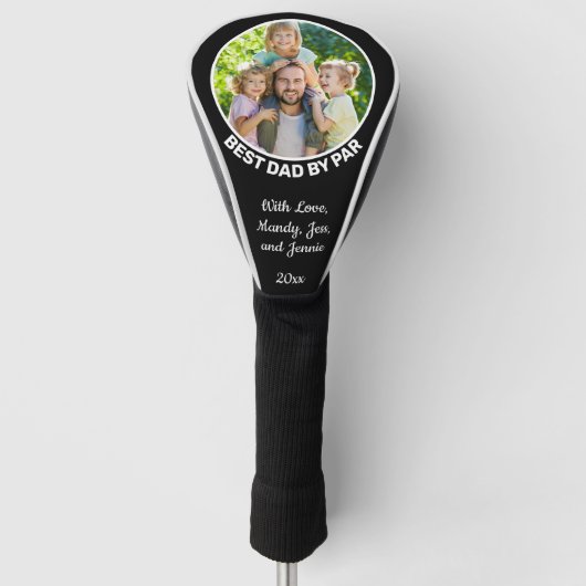 Bester Vater per Par Custom Foto Golf Head Cover Headcover (Vorderseite)