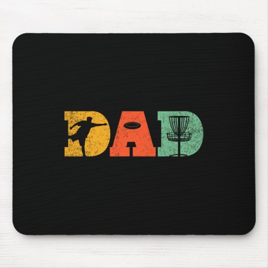 Bester Vater per Par Disk Golf Vater Flying Disk G Mousepad (Vorne)