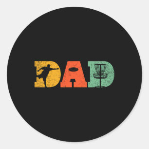 Bester Vater per Par Disk Golf Vater Flying Disk G Runder Aufkleber