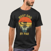 Bester Vater per Par Disk Golf Vater T-Shirt (Vorderseite)