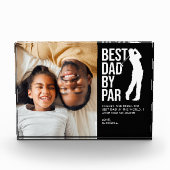 Bester Vater per Par-Foto und Vater für benutzerde Fotoblock (Vorderseite)