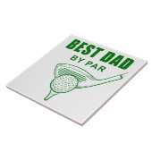 Bester Vater per Par - Funny Sarcastic Golf Pub Fa Fliese (Seite)