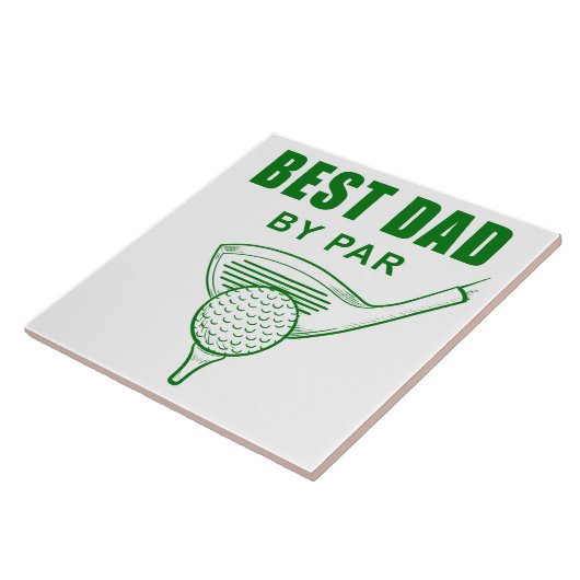 Bester Vater per Par - Funny Sarcastic Golf Pub Fa Fliese (Seite)