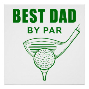 Bester Vater per Par - Funny Sarcastic Golf Pub Fa Poster