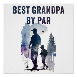 Bester Vater per Par - Funny Sarcastic Golf Pub Fa Poster