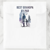 Bester Vater per Par - Funny Sarcastic Golf Pub Fa Quadratischer Aufkleber (Tasche)