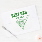 Bester Vater per Par - Funny Sarcastic Golf Pub Fa Quadratischer Aufkleber (Umschlag)