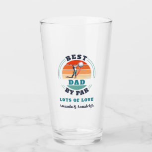 Bester Vater per Par Retro vom Vater-Vater-Tag Glas