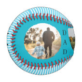 Bester Vater Personalisiert 3 Foto Baseball (Vorderseite Links)