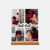Bester Vater Personalisiert 4 FotoCollage Acrylschild (Vorderseite)