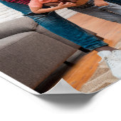 Bester Vater Personalisiert 4 FotoCollage Poster (Ecke)