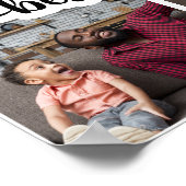 Bester Vater Personalisiert 4 FotoCollage Poster (Ecke)