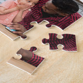 Bester Vater Personalisiert 4 FotoCollage Puzzle (Seite)