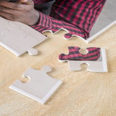Bester Vater Personalisiert 4 FotoCollage Puzzle (Seite)