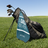 Bester Vater Personalisiert Golfhandtuch (Gras)