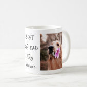 Bester Vater Personalisierter Haustier Name 2 Foto Kaffeetasse (VorderseiteRechts)