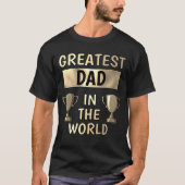 Bester Vater Personalisierter T - Shirt (Vorderseite)