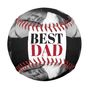 Bester Vater Personalisiertes Foto Baseball