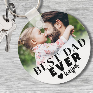 Bester Vater Personalisiertes Foto Schlüsselanhänger