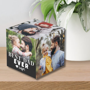 Bester Vater Personalisiertes Foto Würfel