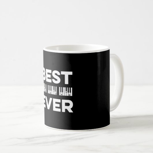 Bester Vater Piano Vater Kaffeetasse (VorderseiteRechts)